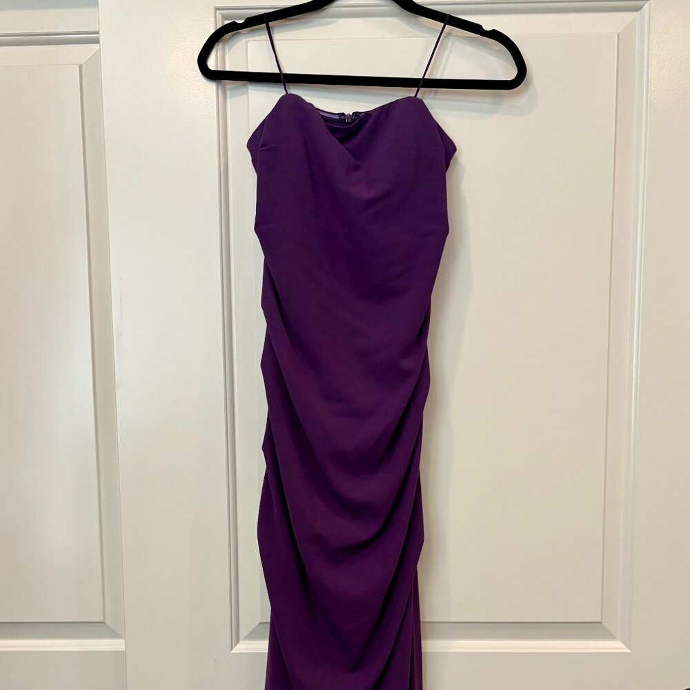 Nicole Miller size 8 Purple Sleeveless Gown - Picture 2 of 4